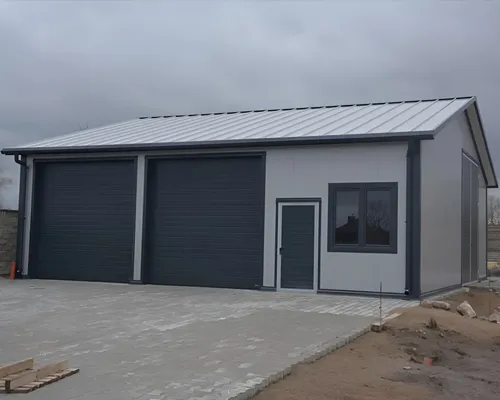 Гараж с хозблоком